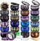 24 Designs Metal Tins for DIY Candle Crafting (Colorful) 2.4 x 2.4 x 1.5 inches